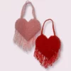 Lola + The Boys Beaded Fringe Love Purse