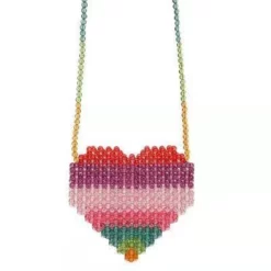 Lola & The Boys Beaded Heart Purse Girls