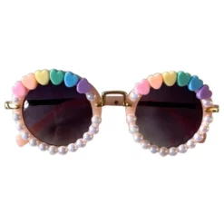 Lola + The Boys Beaded Pearl Sunglasses