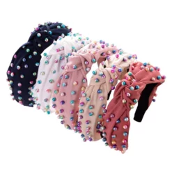 Lola + The Boys Candy Pearl Knot Headband
