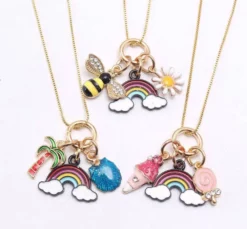 Lola + The Boys Charm Necklace Jewelry