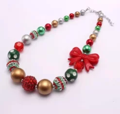 Lola & The Boys Christmas Beaded Necklace