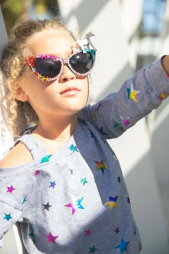 Lola + The Boys Crystal Cat Eye Unicorn Sunnies Girls