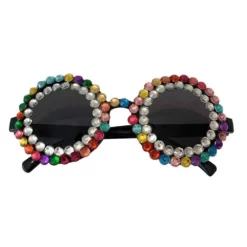 Lola + The Boys Double Rainbow Crystal Sunglasses