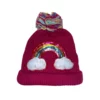 Lola & The Boys Fuzzy Rainbow Fringe Beanies