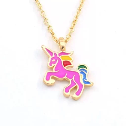 Lola + The Boys Gold Unicorn Necklace Jewelry