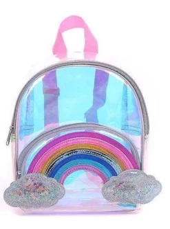 Lola + The Boys Holographic Mini Rainbow Backpack Girls