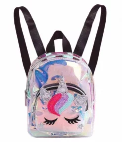 Lola + The Boys Girls Holographic Mini Unicorn Backpack
