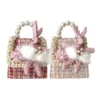 Lola + The Boys Girls Mini Basket Bunny Lace Purse