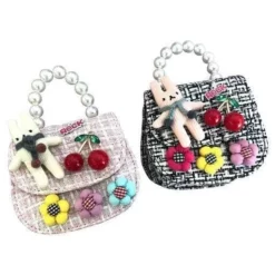 Lola + The Boys Mini Tweed Cherry Rock Purse