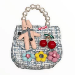 Lola + The Boys Mini Tweed Cherry Rock Purse