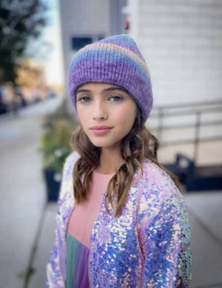 Lola & The Boys Ombre Stripe Beanie