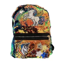 Lola + The Boys Sequin Unicorn Patch Mini Backpack Girls