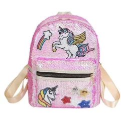 Lola + The Boys Sequin Unicorn Patch Mini Backpack Girls