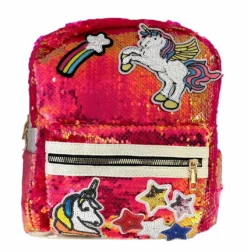 Lola + The Boys Sequin Unicorn Patch Mini Backpack Girls