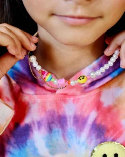 Lola + The Boys New Arrivals Smiley Pearl Chain Choker