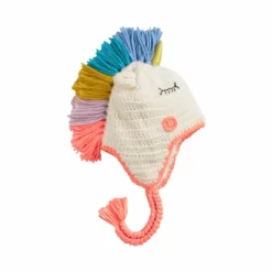 Lola + The Boys Unicorn Rainbow Knit Hat