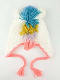 Lola + The Boys Unicorn Rainbow Knit Hat
