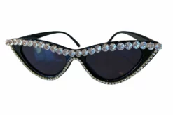 Lola + The Boys White Crystal Wing Sunglasses Girls