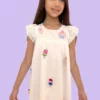 Lola + The Boys New Arrivals All About Beaded Ice Cream Ruffle Dress
