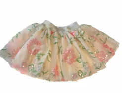 Lola + The Boys Beaded Floral Tutu Skirt