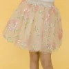 Lola + The Boys Beaded Floral Tutu Skirt