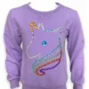 Lola + The Boys Beaded Gems Unicorn Sweatshirt New Arrivals