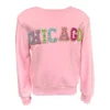 Lola + The Boys Chicago Gem Sweatshirt - Pink New Arrivals