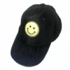 Lola + The Boys Girls Black Smiley Baseball Hat