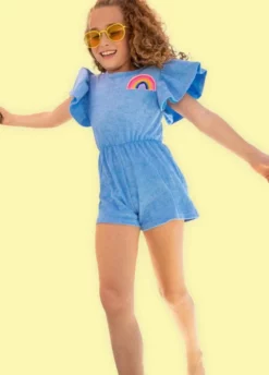 Lola + The Boys Terry Rainbow Romper New Arrivals