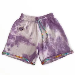 Lola + The Boys Tie Dye Beaded Gem Shorts 7 Lola + The Boys Tie Dye Beaded Gem Shorts