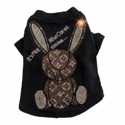 Lola + The Boys New Arrivals Fancy Rhinestone Pup Shirt