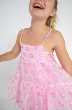 Lola + The Boys New Arrivals Candy Beaded Daisy Dress