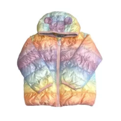 Lola + The Boys Ombre Puffer Lightweight Jacket