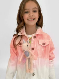 Lola & The Boys 3D Unicorn Bestie Denim Jacket