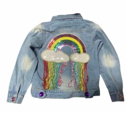 Lola + The Boys Crystal Rain Denim Jacket New Arrivals