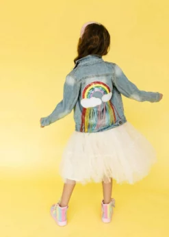 Lola + The Boys Crystal Rain Denim Jacket New Arrivals
