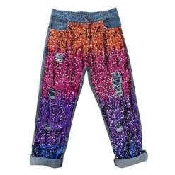 Lola + The Boys Ombre Sequin Jeans