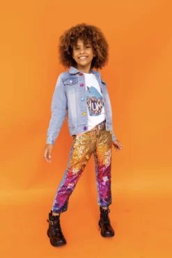 Lola + The Boys Ombre Sequin Jeans