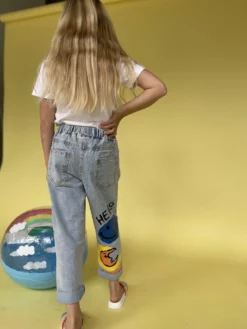 Lola + The Boys Scribble Rainbow Jeans