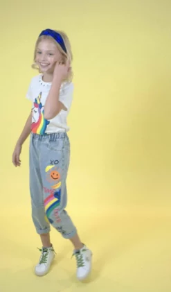 Lola + The Boys Scribble Rainbow Jeans