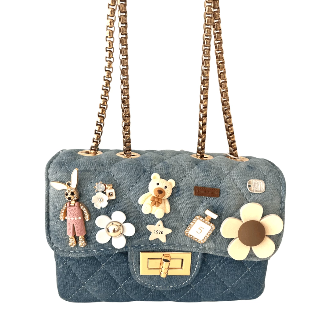 Lola + The Boys Denim Charm Purse New Arrivals 3 Lola + The Boys Denim Charm Purse New Arrivals