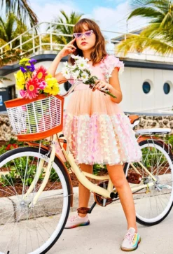 Lola + The Boys New Arrivals 3D Butterfly Puffy Sleeve Dress PREORDER Ships 7/20