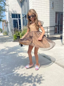 Lola + The Boys Cheetah Tulle Dress