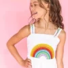 Lola + The Boys Girls Crystal Rainbow Sun Dress