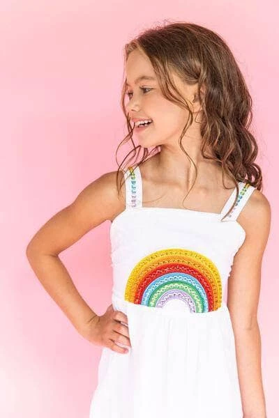 Lola + The Boys Girls Crystal Rainbow Sun Dress 3 Lola + The Boys Girls Crystal Rainbow Sun Dress