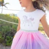 Lola + The Boys Crystal Unicorn Tutu Dress