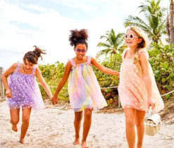 Lola + The Boys Daisy Lavender Tulle Dress Girls