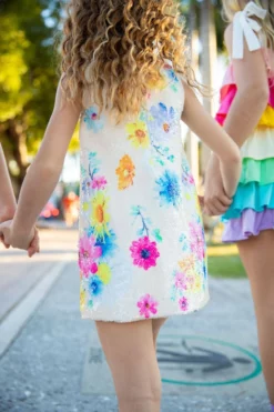 Lola + The Boys New Arrivals English Garden Sequin Dress