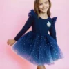 Lola + The Boys Girls Unicorn Stardust Tutu Dress